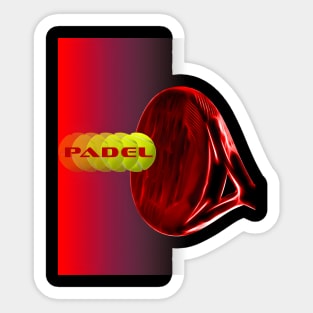 Pádel sport 9 red Sticker